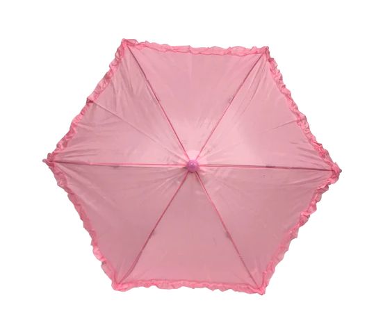 Light Pink Umbrella with Ruffle 5" (Each)
