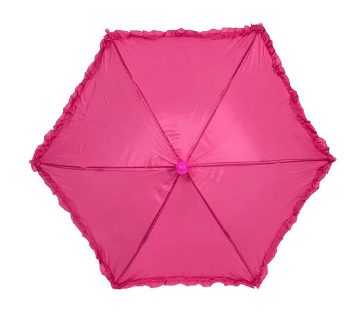 Magenta Umbrella with Ruffle 5" (Each)