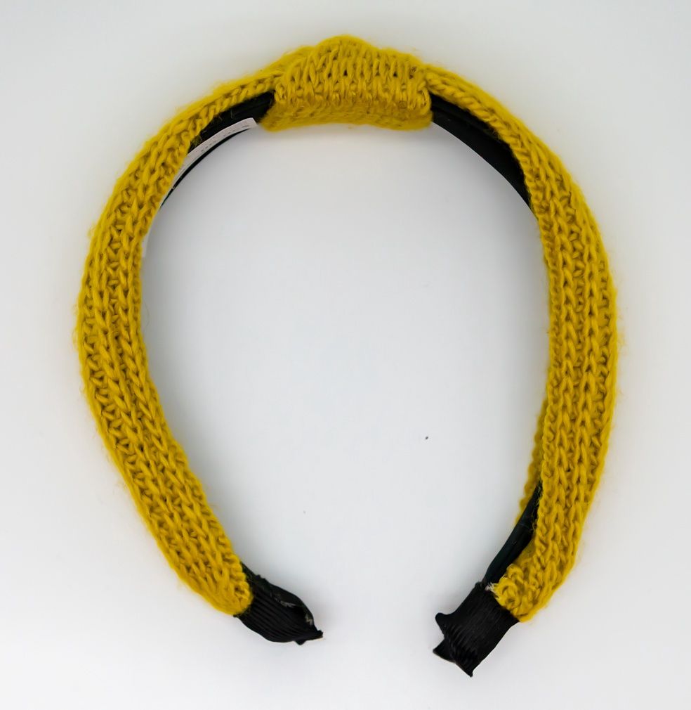Headband - Chartreuse Sweater Knit Knotted Headband