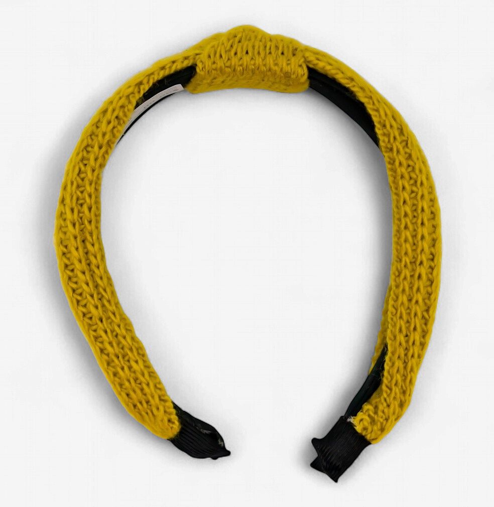 Headband - Chartreuse Sweater Knit Knotted Headband