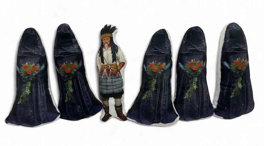 Joe Cain &amp; Widows 8" Pillow Plush Bag - 6pc