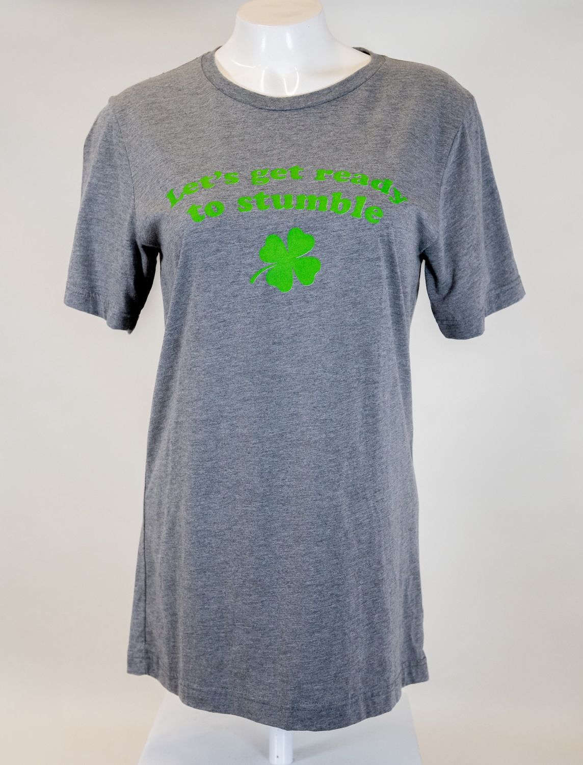 Let's Get Ready To Stumble Adult Unisex Tee - Grey / S