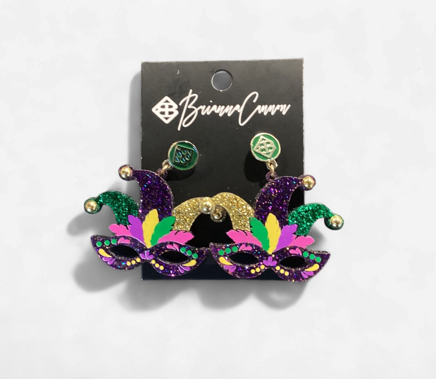 Mardi Gras 2022 - Jester Earrings with Crystals