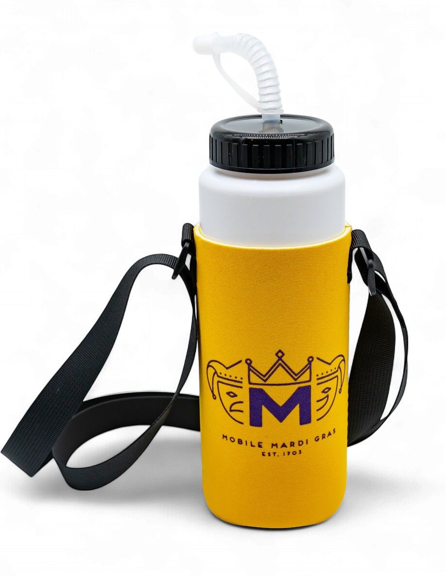 Mardi Gras Sports Bottle Koozie