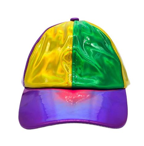 Mardi Gras Iridescent Baseball Cap (Each)