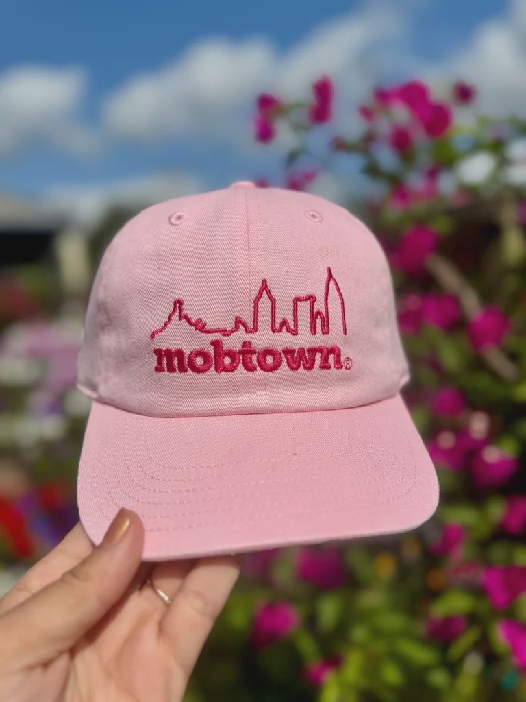 Mobtown Skyline Toddler Dad Hat- Pink