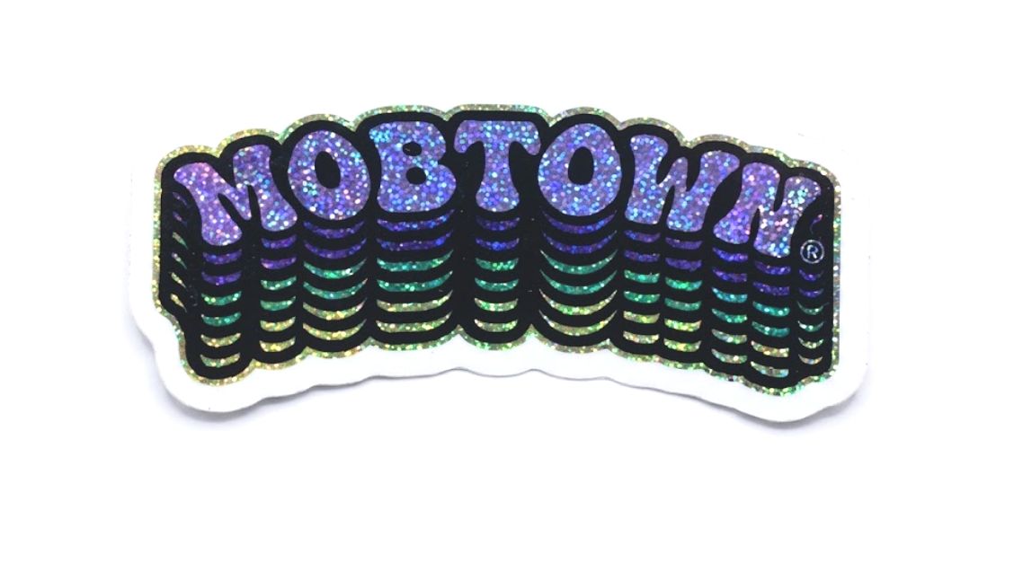 mobtown® Bubble Glitter Sticker
