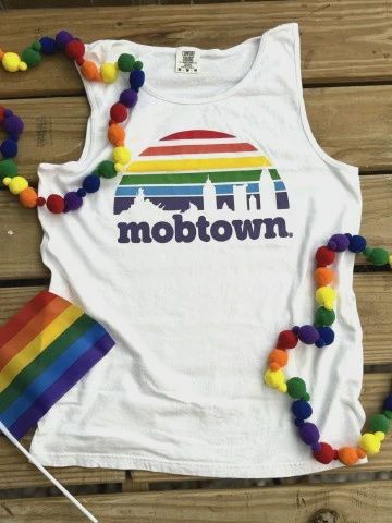 mobtown® skyline Rainbow Unisex Tank - 2XL