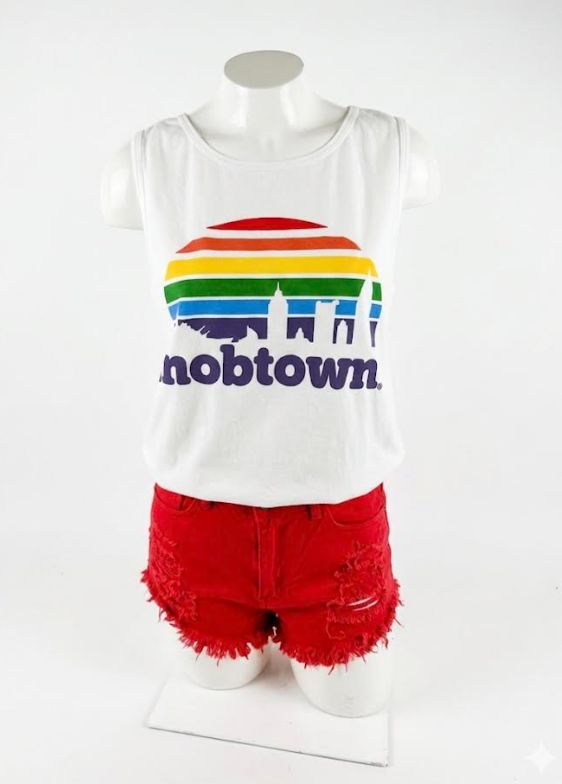mobtown® skyline Rainbow Unisex Tank