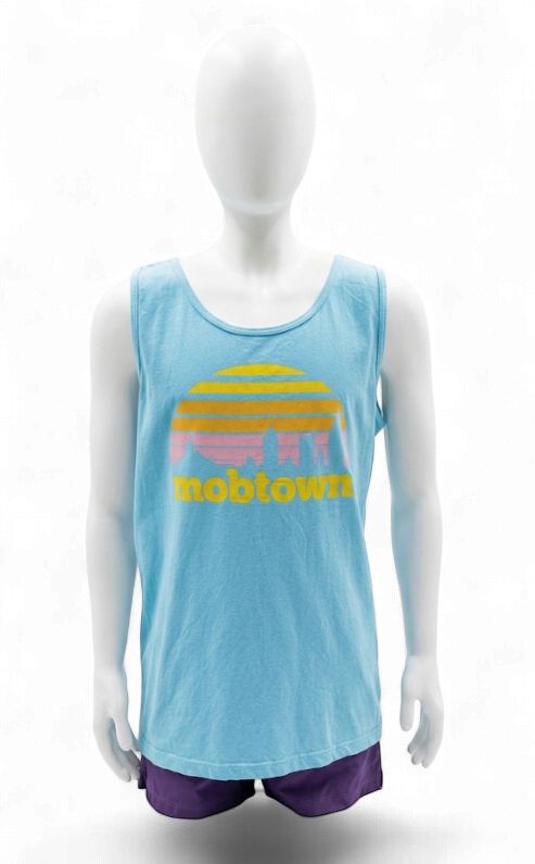 mobtown® Sunset Skyline Tank - Lagoon