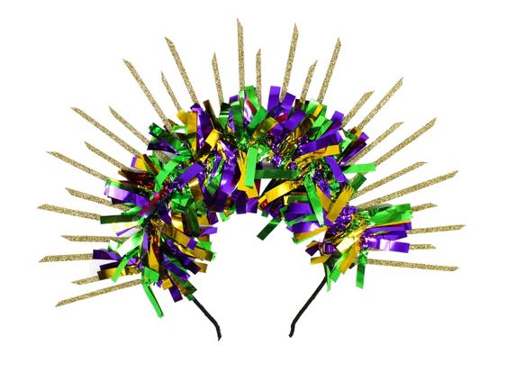 Mardi Gras Halo Crown Headband (Each)