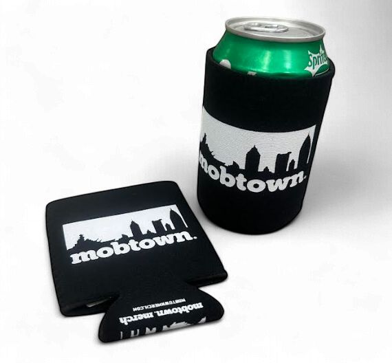 Mobtown Skyline Koozie- Black/White