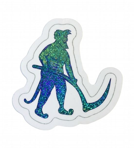 mobtown® Green Devil Glitter Sticker
