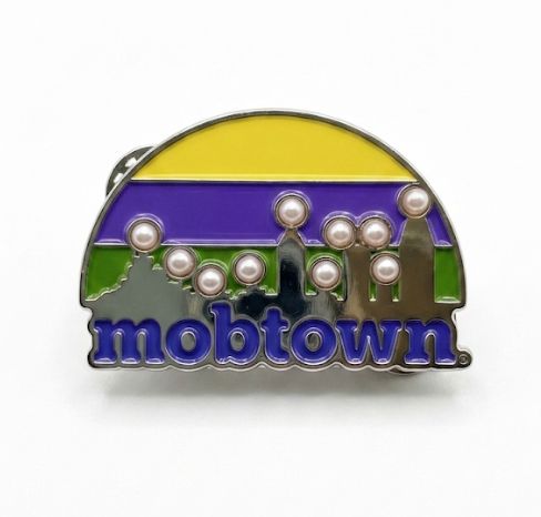 Mobtown® Mardi Gras Skyline Light-Up Pin