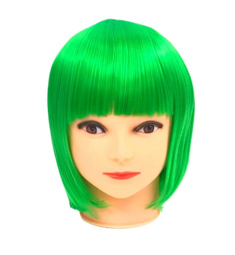 Neon Green Bob Wig (Each)