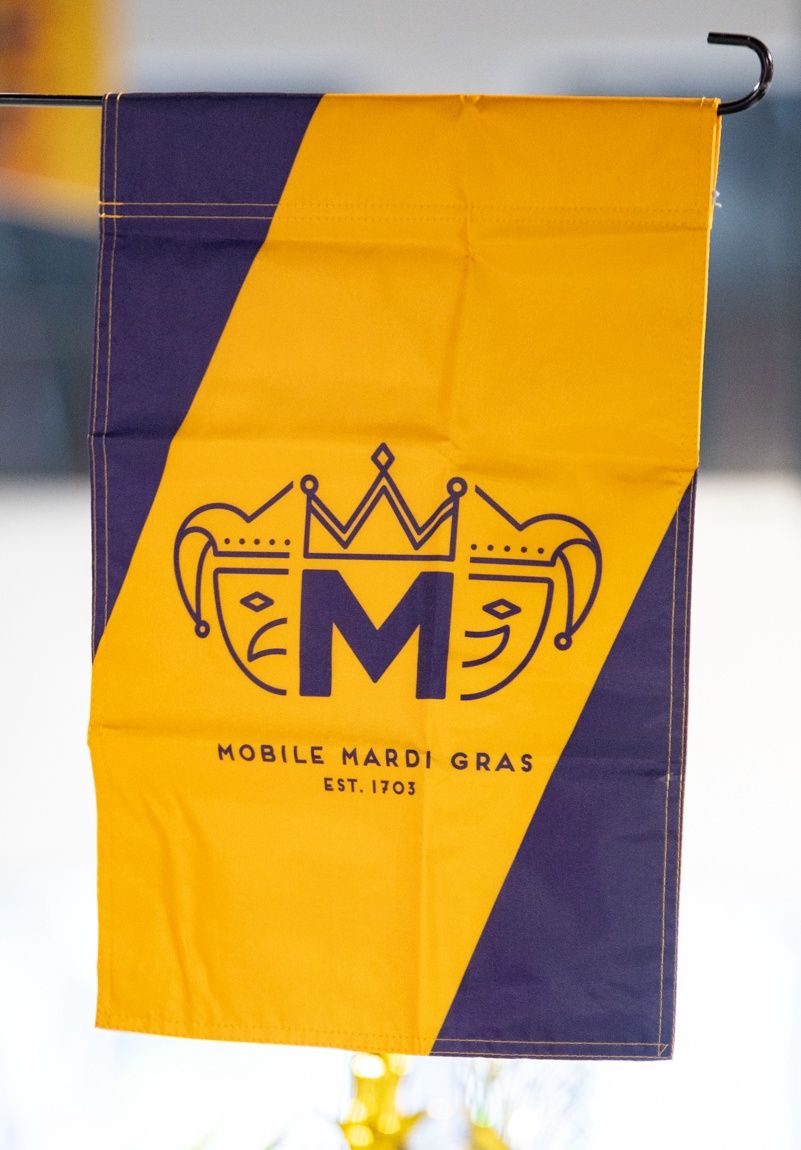 Official Mobile Mardi Gras Flag - Garden