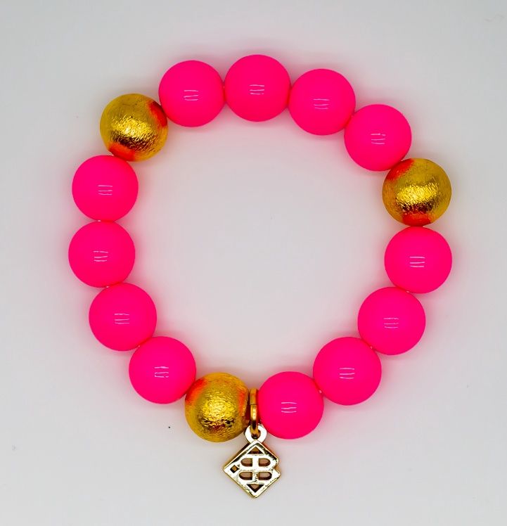 Pink Beaded Brianna Bracelet