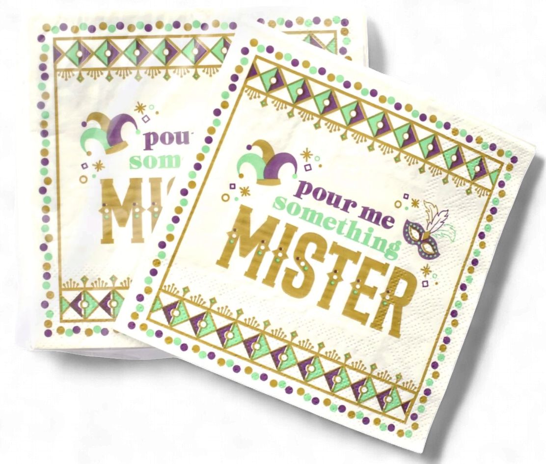 Pour Me Something Mister Cocktail Napkins (Pack)
