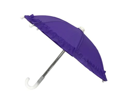 Purple Umbrella with Ruffle 5" (Each)