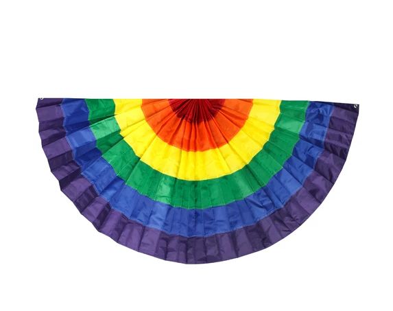 Pleated Rainbow Bunting - 6' x 3' (Each)