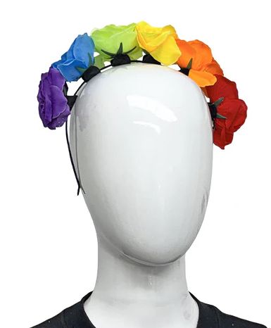 Rainbow Flower Headband (Each)