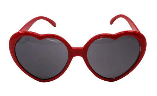 Red Heart Shaped Sunglasses (Each)