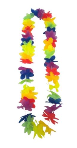 Rainbow Flower Lei (Dozen)