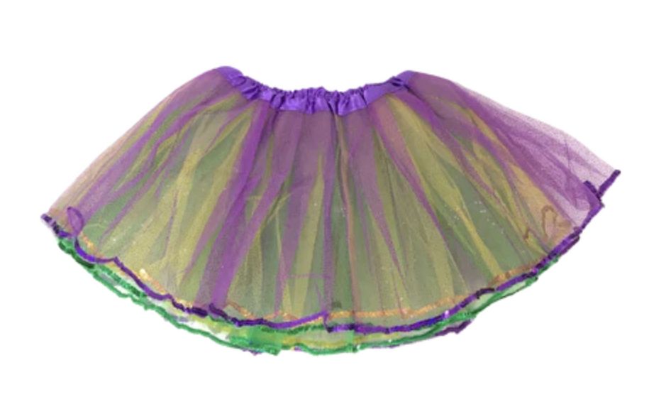 Reversible Purple, Green and Gold Tutu (Each)