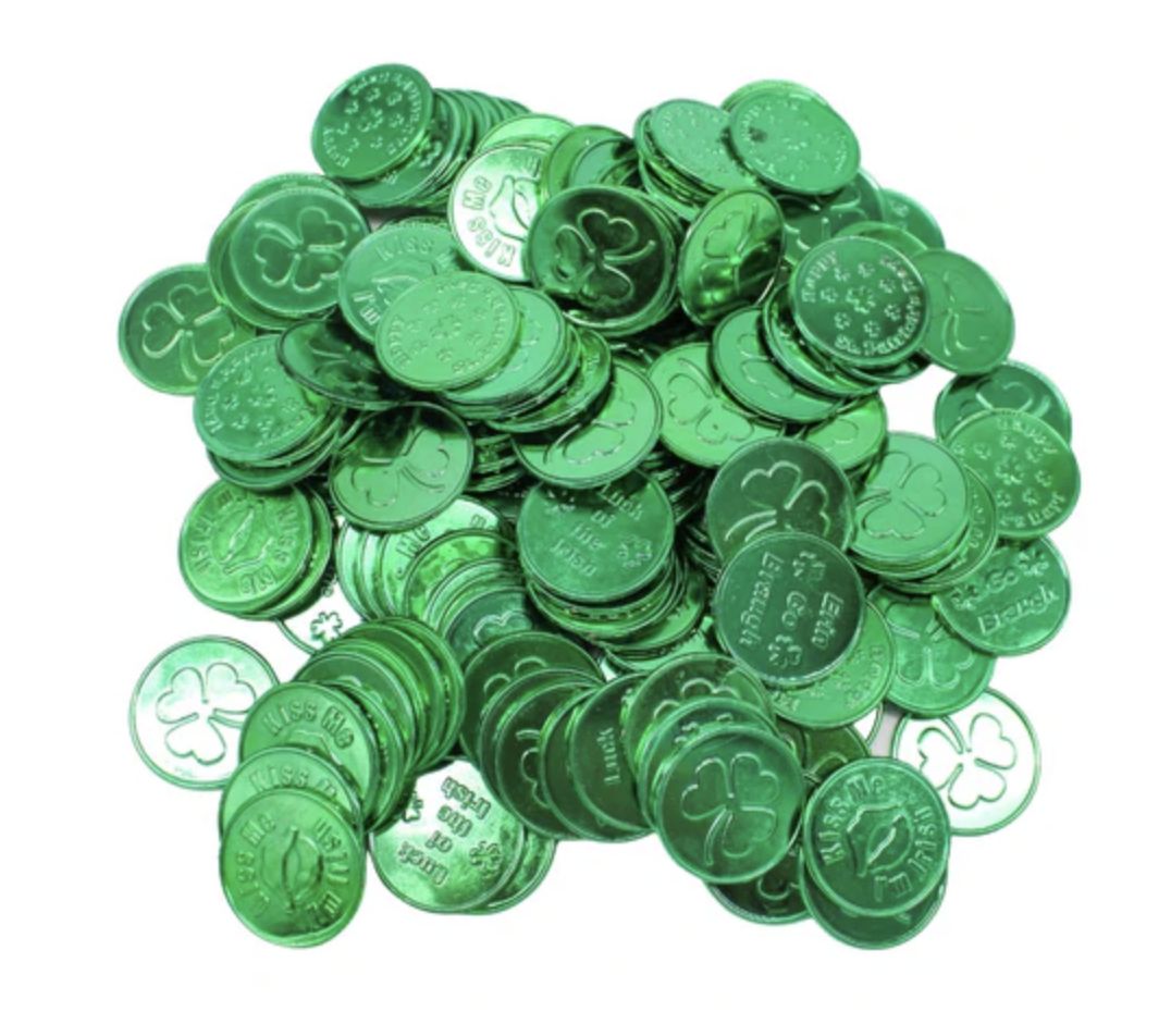 St. Patrick's Day Coin - 4 Styles (Pack of 144)