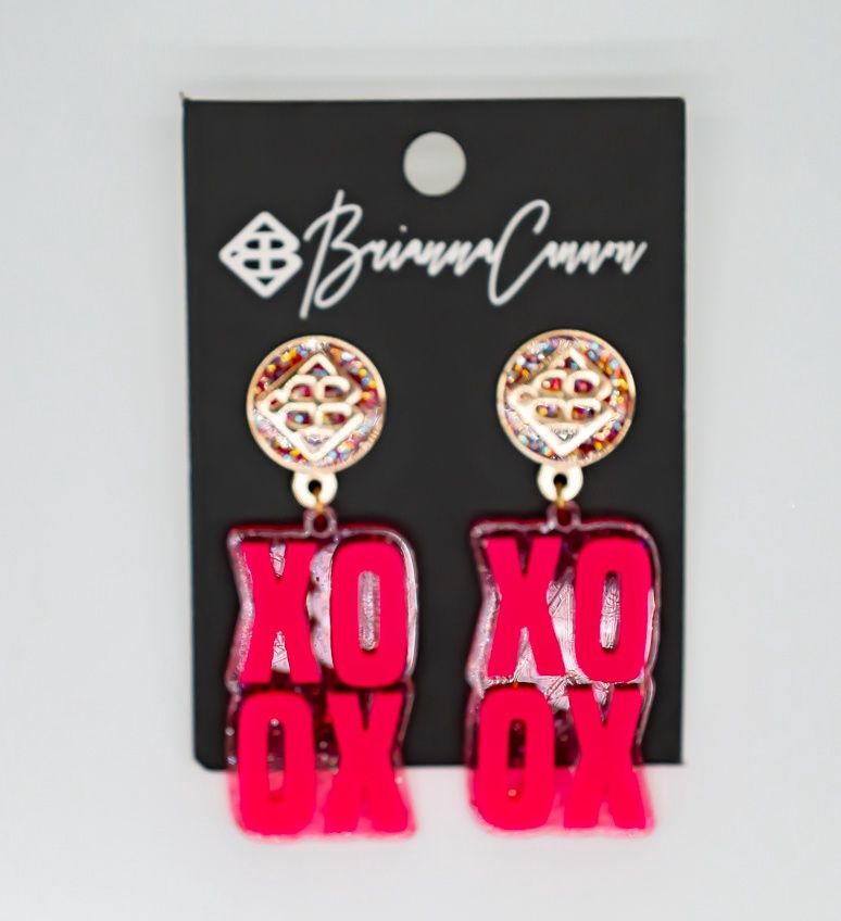 Valentines 2022 - Hot Pink XOXO Earrings