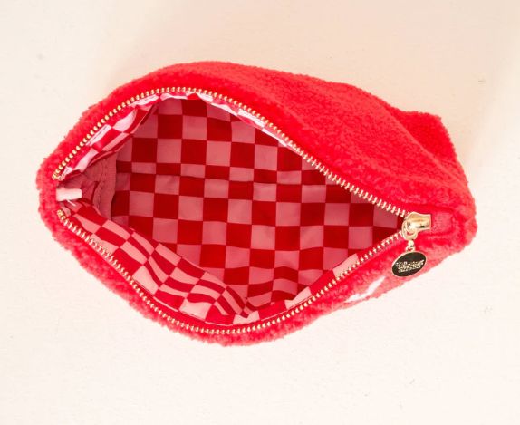 Teddy Pouch-Holly Jolly
