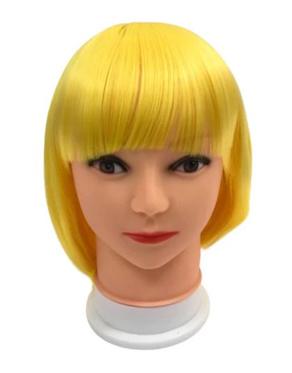 Yellow Bob Wig (Each)