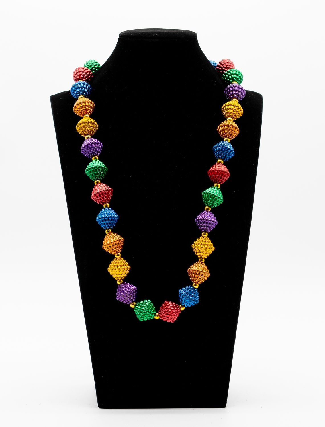 50" Rainbow Berry Bead Mardi Gras Bead single eapahs139