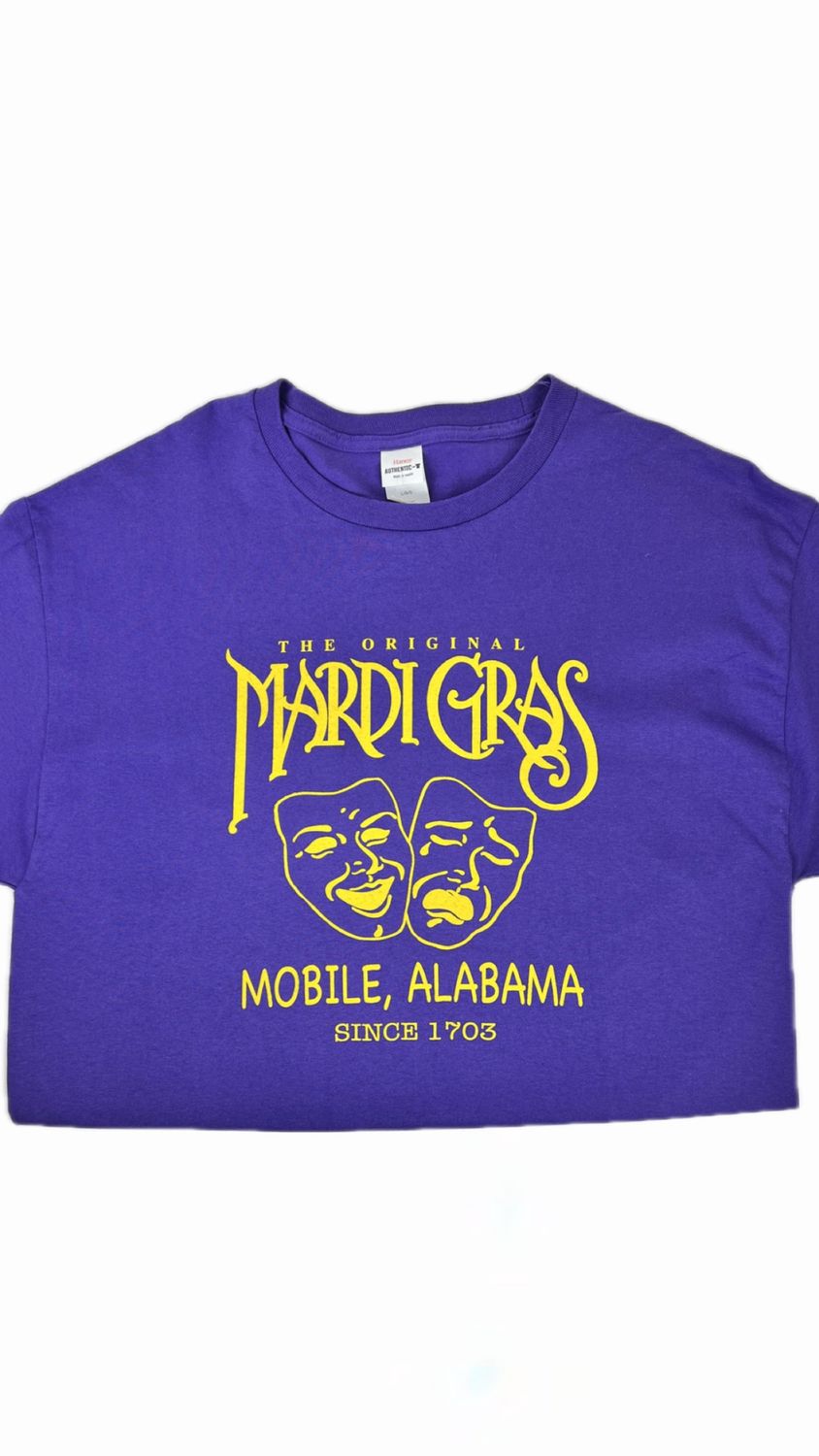 The Original Mardi Gras Purple Short Sleeve, Size: Small