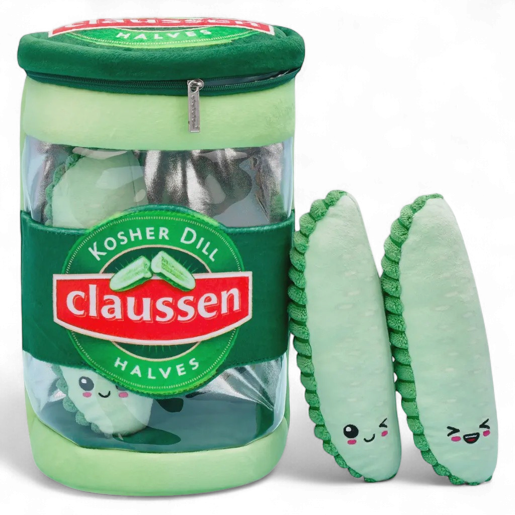 Claussen Pickles Packaging Plush 10 inch