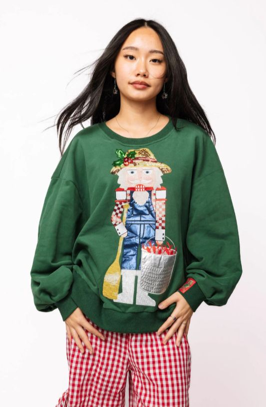 Dark Green Cajun Nutcracker Sweatshirt