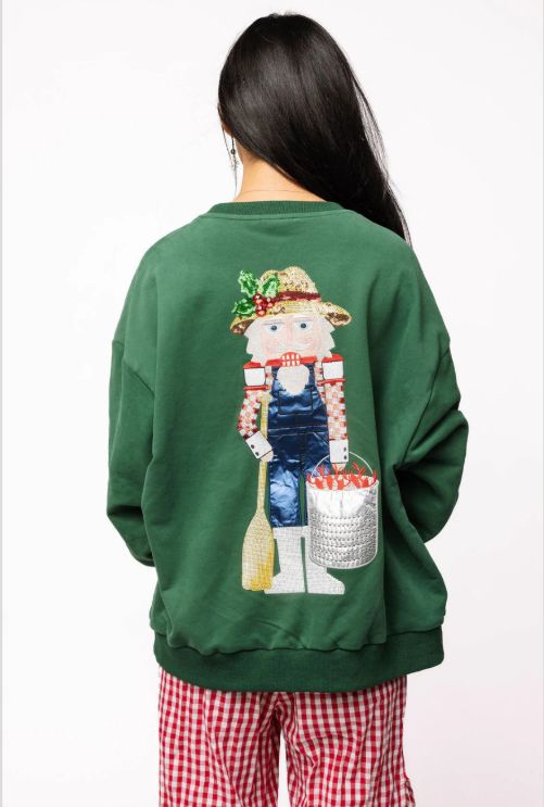 Dark Green Cajun Nutcracker Sweatshirt