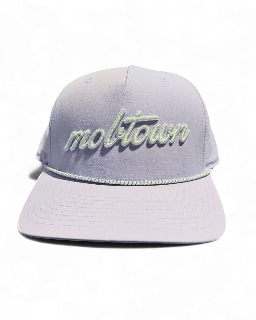 mobtown® Script Laser Perf Performance Cap - Lavender/White
