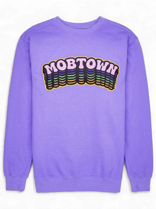 Mobtown Mardi Gras Bubble Sweatshirt