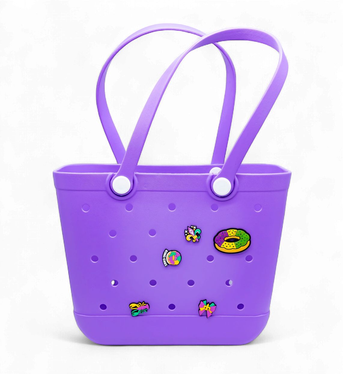 Mardi Gras Charm Beach Bag