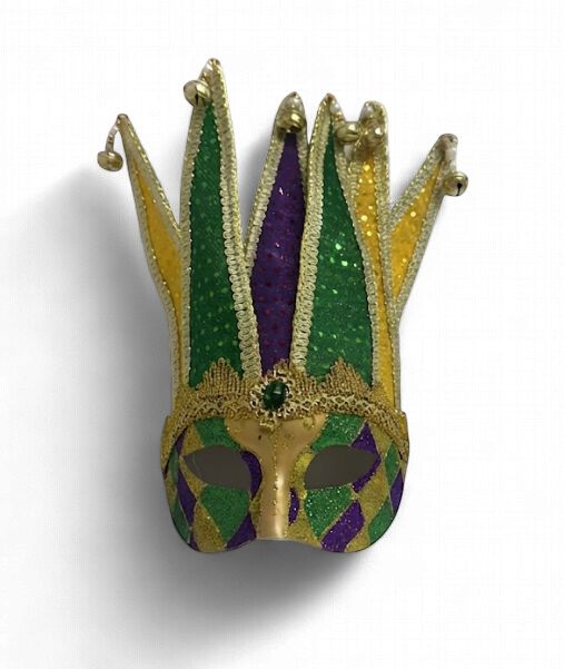 Harlequin Eye Mask w/ Horns