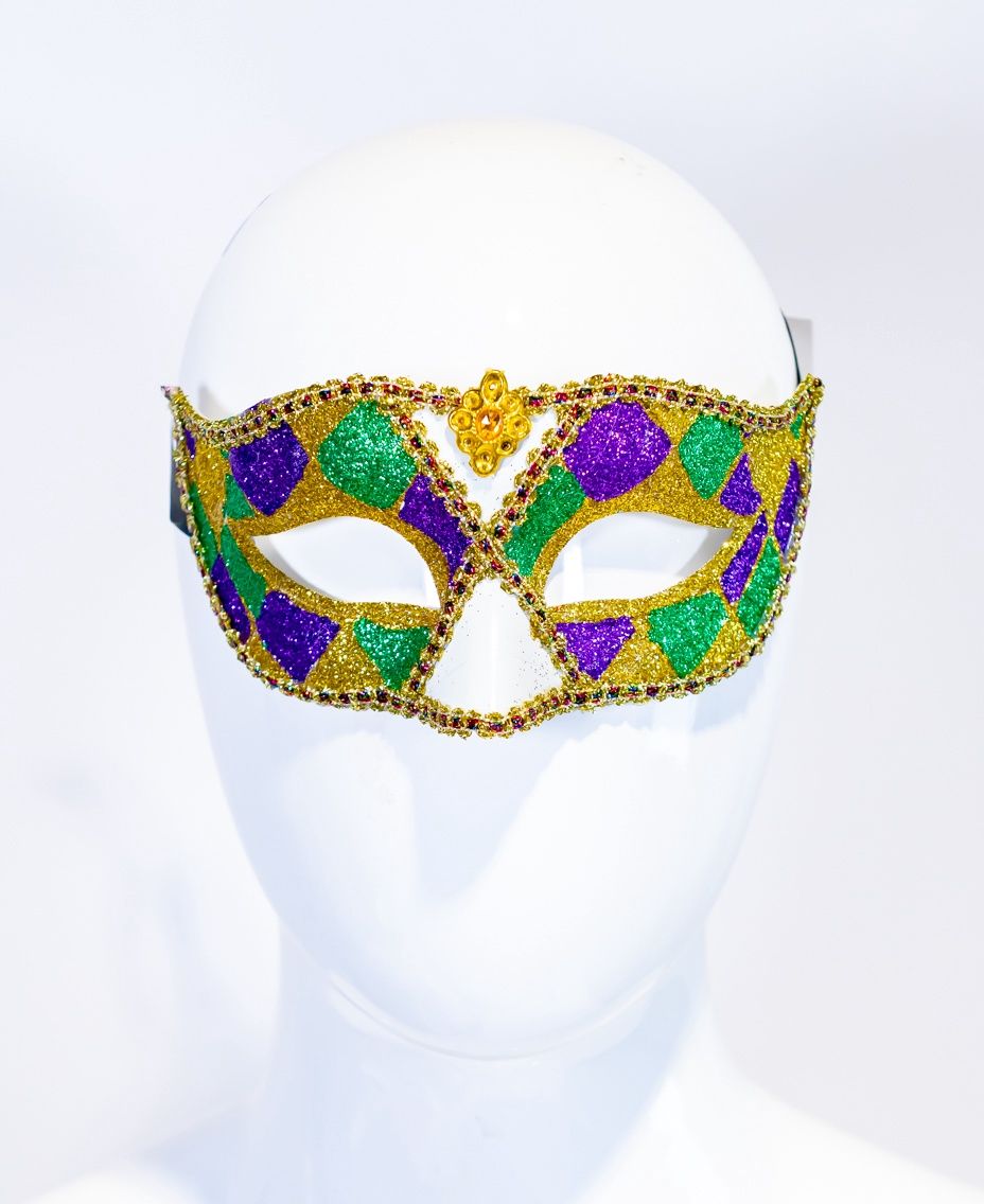 Mardi Gras Harlequin Mask