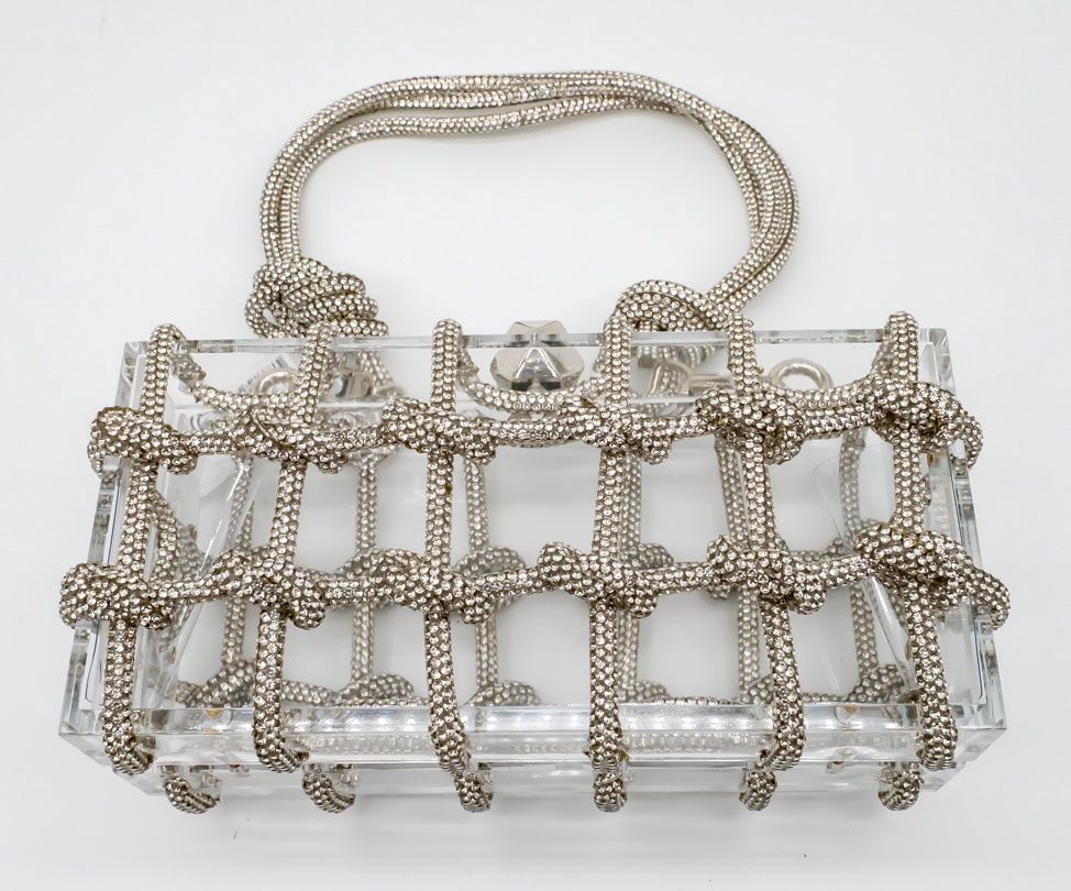 Crystal Chain and Clear Hardcase Clutch