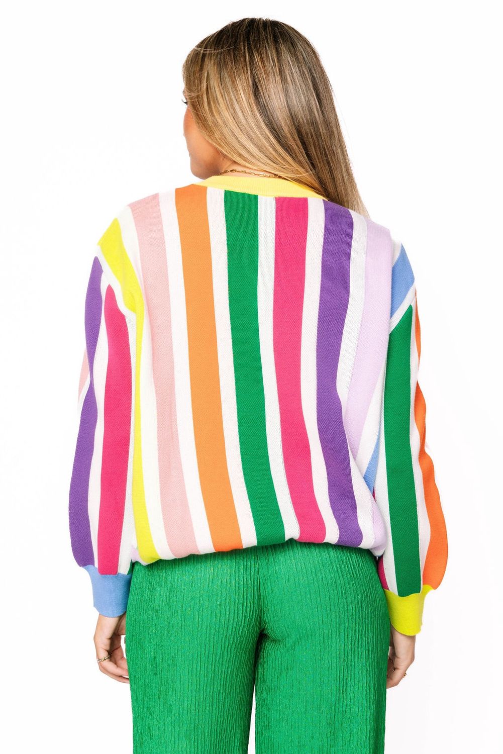 RAINBOW STRIPE MASK SWEATER