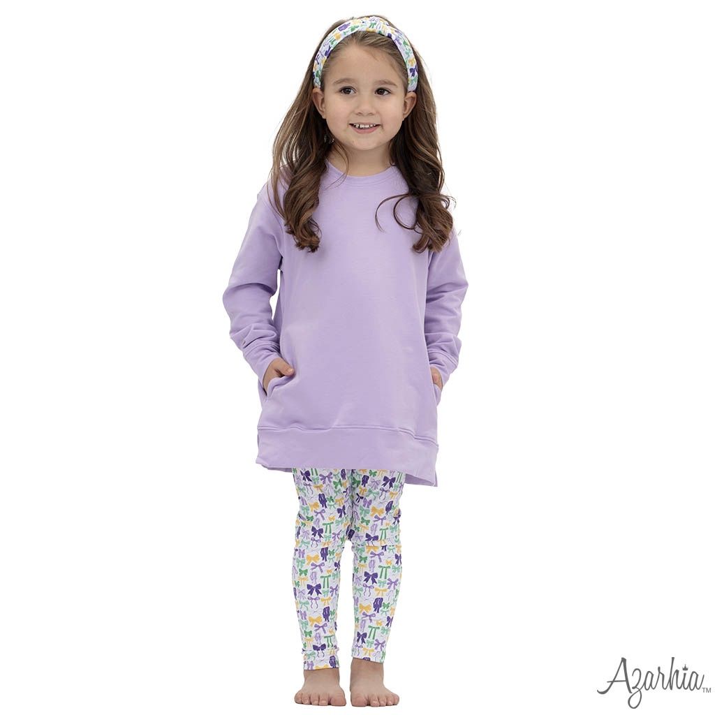 Mardi Gras Bows Leggings