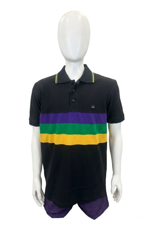 Black Chest Stripe Adult Short Sleeve