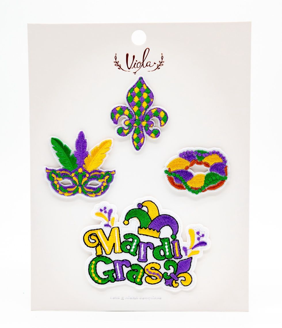 Mardi Gras Icon Patch