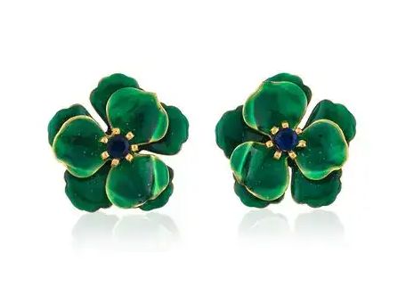 4 Leaf Clover w/ Flower Earrings