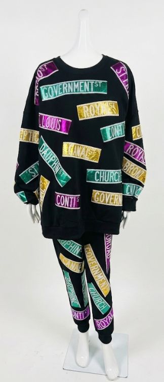 Mobile Street Signs Custom Queen of Sparkles Sweatshirt