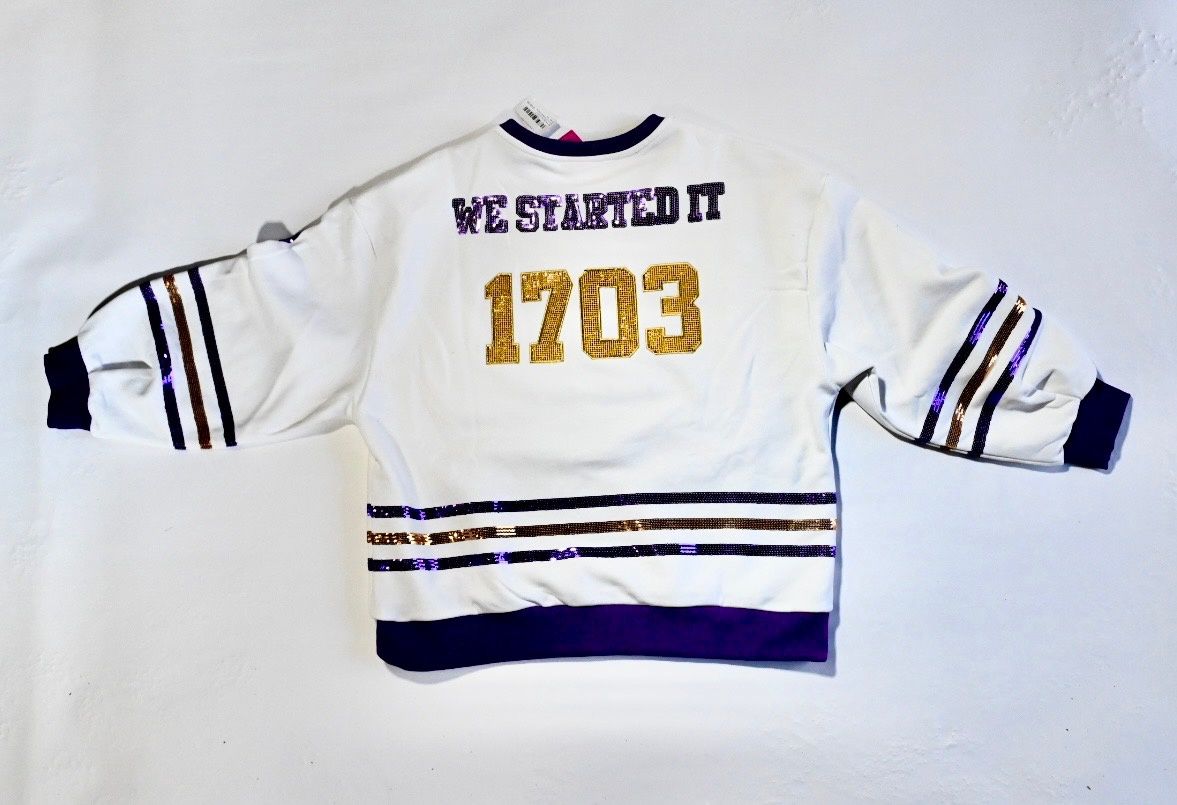 We Started It® Custom Queen of Sparkles Hockey Jersey Sweatshirt